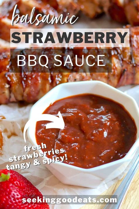 Strawberry Bbq Sauce, Fries And Chicken, Homemade Barbecue Sauce Recipe, Bbq Party Food, Homemade Bbq Sauce Recipe, Homemade Sauce Recipes, Barbecue Sauce Recipes, Homemade Barbecue Sauce, Summer Grilling Recipes