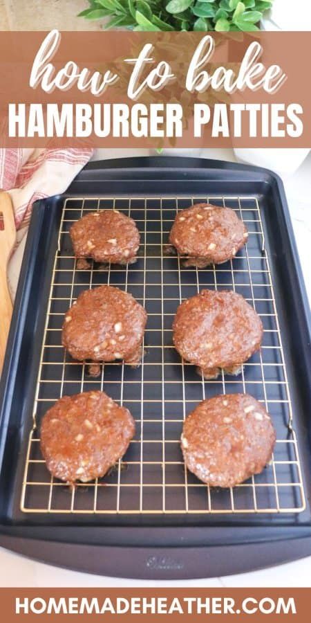 How to Bake Hamburger Patties Baked Hamburger Patties, Oven Hamburgers, Sliders Recipes Hamburger, Hamburger Toppings, Oven Burgers, Homemade Hamburger Patties, Baked Hamburgers, Bbq Hamburgers, Baked Burgers