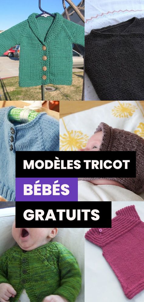 Tu cherches un modèle tricot bébé gratuit télécharger ? Tu vas pouvoir trouver ton bonheur ici. J’ai fais une sélection parmi un tas de modèles mignons. Gilet Long, Knitted Scarf, Origami, Crochet Hats, Lily, Couture, Knitting, Crochet, Patchwork