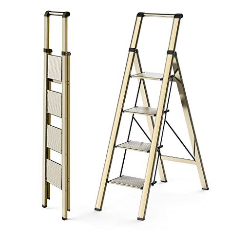 Bedroom Ladder, Tall Ladder, Kitchen Ladder, Library Home, Library Ladder, Folding Step Stool, Folding Ladder, House Wife, Cement Floor