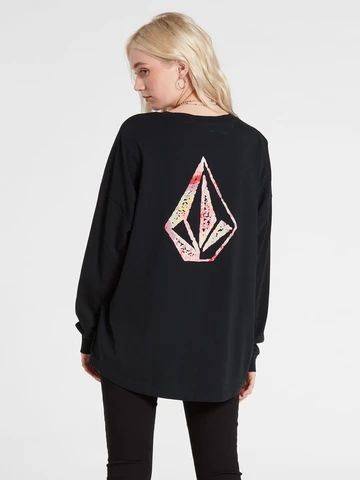 Womens New Arrivals - Volcom Womens Clothing | Volcom – Volcom US Striped Interior, Neck Taping, Surfing Swimwear, Snow Jacket, Oversized Tee, Swimwear Tops, Lifestyle Brands, Long Sleeve Tee, Black Tee