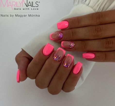 Cruise Nails, Band Nails, Glitter Gel Nails, Cute Gel Nails, Acrylic Nails Coffin Short, Get Nails, Short Acrylic Nails Designs, Short Acrylic, Pink Acrylic Nails