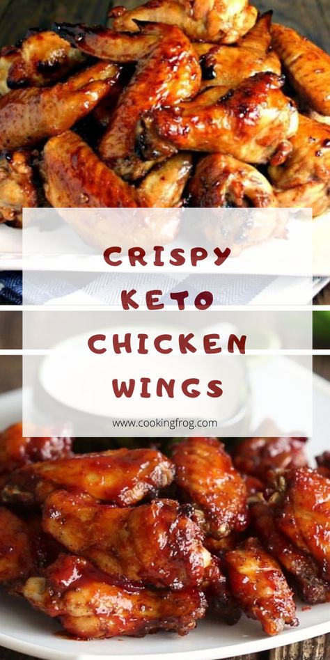 Keto Chicken Wings, Crispy Chicken Wings, Boiled Egg Diet Plan, Recetas Keto, Baked Chicken Wings, Low Carb Diet Recipes, Keto Recipes Dinner, Low Carb Meals Easy, Keto Chicken