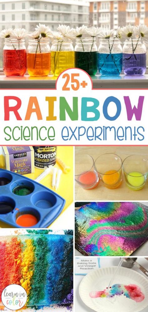 Get hands-on with these 25+ rainbow science activities for elementary students! Make science come alive with these activities to make learning epic. These experiments are awesome for kids! #science #scienceexperiments #rainbow #rainbowactivities #elementaryscience Rainbow Science Activities, Science Activities For Elementary, Science Activities For Toddlers, Rainbow Lessons, Elementary Science Experiments, Rainbow Science, Rainbow Experiment, Science Experiments Kids Elementary, Activities For Elementary Students