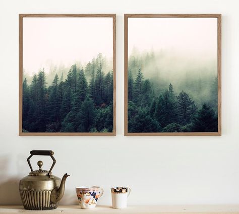 Outdoors Themed Living Room, Forest Theme Living Room, Forest Bathroom Theme, Woodsy Bedroom, Brown Room, Woodland Bedroom, Apartment Wall Decor, House Green, Apartment Walls