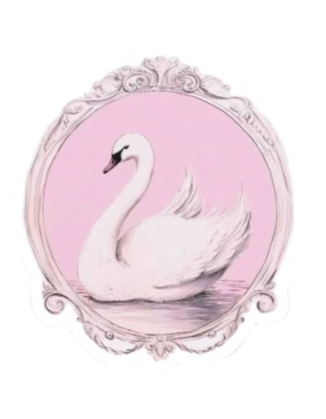 Pink Swan Aesthetic, Swan Poster, Swan Icon, Girly Stickers, Swan Aesthetic, Swan Love, Pink Swan, Amoled Wallpapers, Digital Invitations Wedding