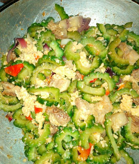 Ginisang Ampalaya Ginisang Ampalaya, Green Food, Greens Recipe, Brussel Sprout, Avocado Toast, Sprouts, Avocado, Toast, Signs