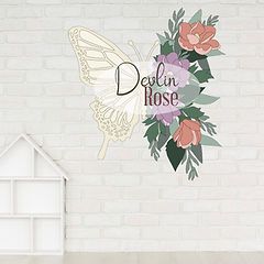 For MakersThe Blooming Daffodil | TheBloomingDaffodil 2/3 Butterfly Nursery, Butterfly Svg, Nursery Style, Butterfly Template, Butterfly Illustration, Butterflies Svg, Handcrafted Decor, Floral Butterfly, Nursery Name