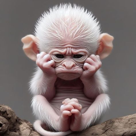 Funny Monkey Pictures, Cute Monkey Pictures, Tiny Monkey, Animal Humour, Monkey Pictures, Cute Animal Clipart, Foto Tips, Monkeys Funny