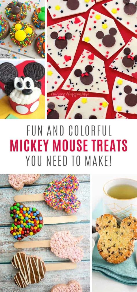 If you're a Disney fan stop what you're doing because you will want to make some of these Mickey Mouse treats right now! Especially Number 4! Mickey Cookies, Mickey Mouse Treats, Easy Dessert Ideas, Disney Baking, Disney Inspired Recipes, Dessert Book, Pumpkin Fudge, Mickey Mouse Cookies, Mickey Mouse Themed Birthday Party