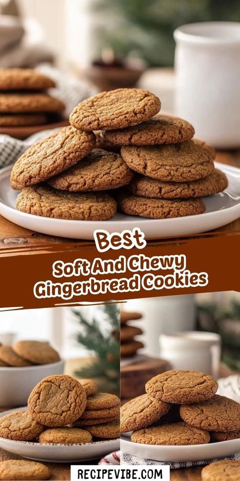 Looking for the ultimate holiday treat to warm your home this Christmas? This Soft And Chewy Gingerbread Cookies Recipe will fill your kitchen with delightful spices and sweet aromas. Don’t forget to save this recipe for the perfect festive dessert that will impress everyone at your holiday gatherings! Soft And Chewy Gingerbread Cookies, Easy Gingerbread Recipe, Best Gingerbread Cookie Recipe, Cinnamon Roll Desserts, Gingerbread Cookies Recipe, White Winter Wonderland, Easy Gingerbread Cookies, Best Gingerbread Cookies, Everything Cookies