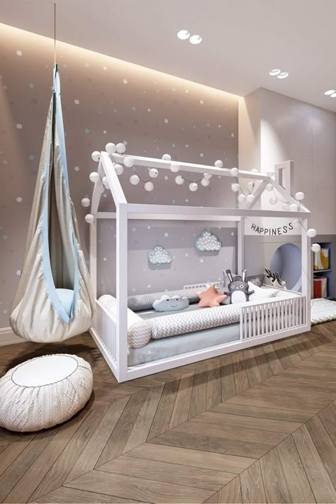 Montessori Design, Toddler Bedroom Sets, Toddler Bed Frame, Cozy Baby Room, Inspired Furniture, Toddler Beds, Toddler Rooms, Kids Bunk Beds, Nursery Baby Room