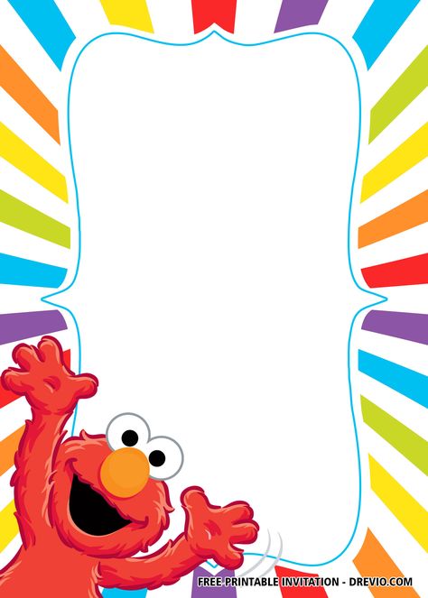 Get FREE Elmo Sesame Street Invitation Templates #free #freeinvitation2019 #birthday #disney #invitations #invitationtemplates Funny Elmo, Elmo Decorations, Beto Y Enrique, Elmo Invitations, Cookie Monster Wallpaper, Elmo Birthday Invitations, Sesame Street Birthday Invitations, Sesame Street Invitations, Elmo And Friends