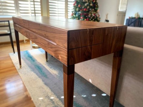 Piano Table Ideas, Hidden Piano, Piano Table, Keyboard Table, Piano Stand, Piano Aesthetic, Piano Desk, Small Console Table, Monterey Park