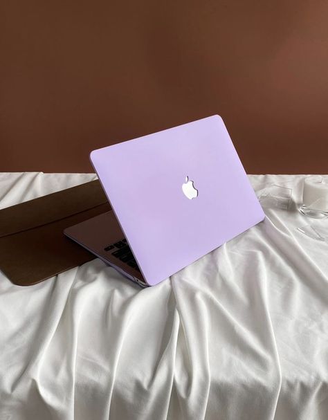 Purple Macbook Case, Macbook Air Colors, Macbook Purple, Purple Macbook, Macbook Mini, Mac Book Case, Purple Laptop, Purple Aesthetics, Macbook Cover