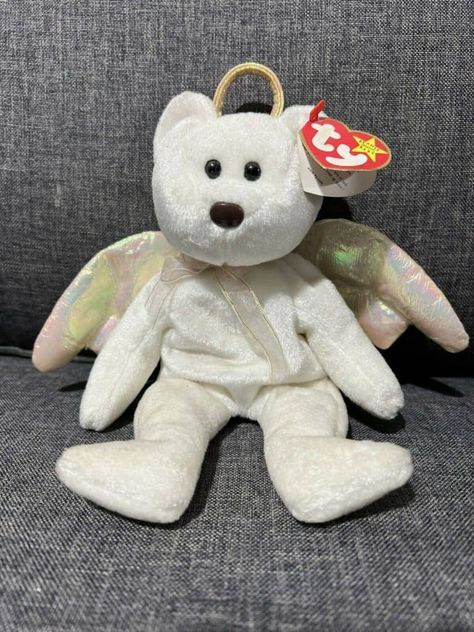 17 Most Valuable Beanie Babies Worth Money Beanie Babies Worth Money, Beanie Babies Worth, Valuable Beanie Babies, Rare Beanie Babies, Ty Bears, Beanie Bears, Bear Beanie, Original Beanie Babies, Angel Bear