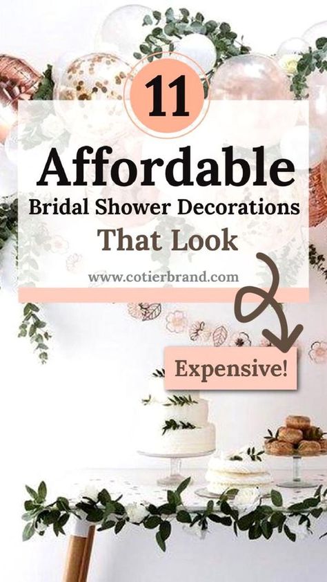 When it comes to looking for affordable bridal shower decorations, there is an abundance online – we've found the best ones around! bridal shower decor | bridal shower decor | elegant bridal shower ideas | bridal shower inspiration Wedding Shower Tables, Backyard Bridal Showers, Bridal Shower Champagne, Bridal Shower Decorations Diy, Bridal Shower Balloons, Simple Bridal Shower, Budget Party, Bridal Shower Inspo, Couples Bridal Shower