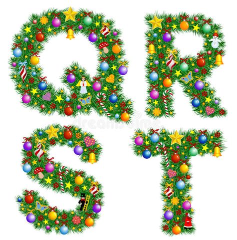 Christmas Alphabet. Christmas tree decoration , #Sponsored, #Alphabet, #Christmas, #decoration, #tree #ad Alphabet Letters Clipart, Christmas Dear, Alphabet Christmas, Decoration Illustration, Christmas Alphabet, Alphabet A, Alphabet Clipart, Bujo Inspiration, Christmas Lettering