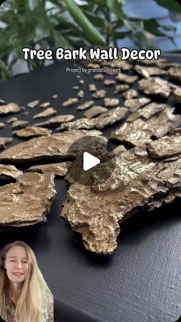 Thousands of Tips on Instagram: "Transform your space with this unique and textured wall art! Start with a black canvas and adhere tree bark using hot glue. Add a touch of elegance with gold paint. This project is perfect for adding a natural and rustic touch to your home.”

Credits:@grandstudio_art

#treebarkart #canvasart #wallart #homedecor #diyhomedecor #craftproject #diyinspiration #craftlove #diyhome #homesweethome #crafttime #diyenthusiast #diyaddict #homedecorideas #interiordecor #diyhomeimprovement #diyhomedecorideas #diyhomeprojects #upcycling #recycle #reuse #handmadehome #rusticdecor" Bark Art Projects, Exterior House Paint Color, Paint Color Combinations, Tree Bar, House Colors Exterior, Exterior House Paint, Exterior House Paint Color Combinations, House Paint, House Paint Exterior