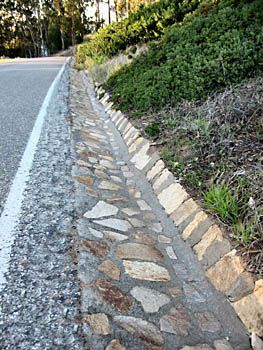 Roadside storm drain ditch parking strip Driveway Drainage, Steep Driveway, Grass Driveway, Landscape Drainage, Backyard Drainage, Drainage Ditch, Yard Drainage, Street Architecture, Exterior Finishes