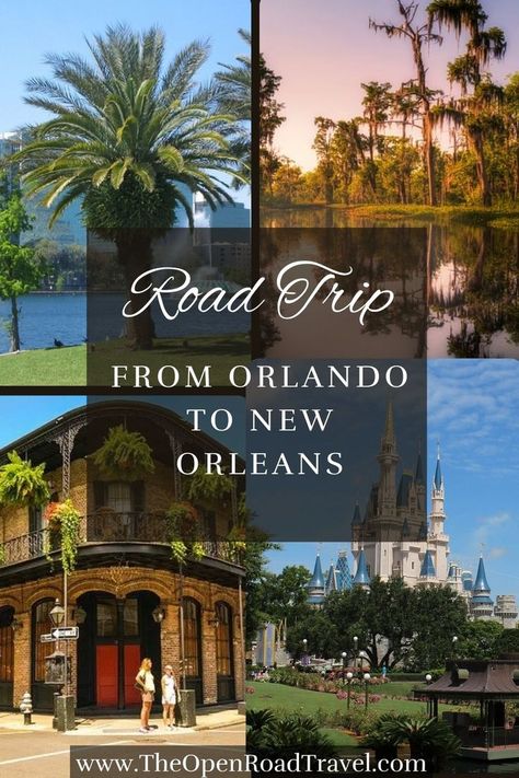 This is a complete guide to planning a road trip from Orlando, Florida, to New Orleans. It includes the best route to take and everything to see on the way. Florida Road Trip, Planning A Road Trip, Us Travel Destinations, 9 Hours, Road Trip Planning, Gulf Of Mexico, Road Trip Usa, Orlando Florida, Us Travel