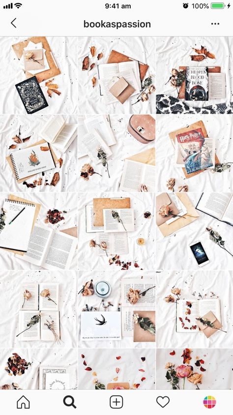 The Best Instagram Feed Ideas for Bookstagrammers Brand Colour Schemes, Best Instagram Feeds, Book Photography Instagram, Instagram Feed Planner, Bookstagram Inspiration, Instagram Photo Frame, Instagram Theme Feed, Plant Book, Instagram Feed Ideas Posts