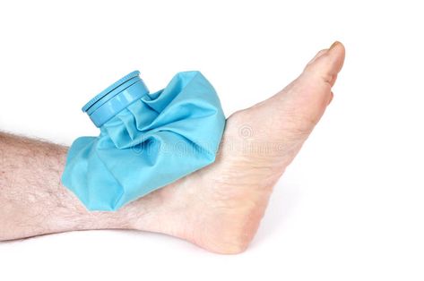 Icing a Sprained Ankle with Ice Pack. Isolated on White #Sponsored , #Paid, #sponsored, #Sprained, #Isolated, #White, #Ankle Jones Fracture, Ankle Ligaments, Injury Recovery, Sprained Ankle, Joints Pain Relief, Ice Pack, Foot Health, Injury Prevention, Alternative Medicine