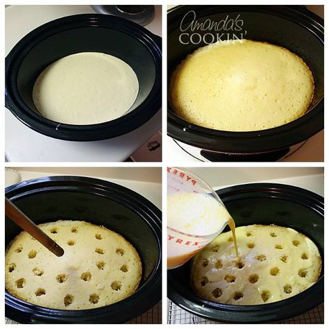 Crockpot Vanilla Cake, Crock Pot Cakes 3 Ingredients, Cake In The Crockpot, Slow Cooker Cake Mix Recipes, Crock Pot Cake Recipes, Crockpot Cakes, Crock Pot Cake, Crockpot Cake Recipes, Pudding Cake Mix