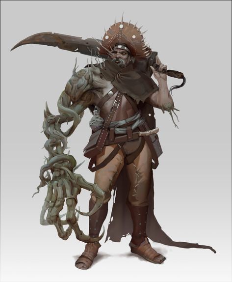 ArtStation - The cursed Cangaceiro, Renan Maurilio Black Pirate Art, Cursed Character, Dnd Dragons, To My Friends, Creating Characters, Modern Fantasy, Game Inspiration, Design Course, Fantasy Rpg