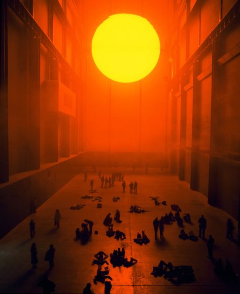 The Weather Project, Turbine Hall, Studio Olafur Eliasson, Experiential Art, Icelandic Artists, The Tate Modern, Light Art Installation, Weather Projects, Olafur Eliasson