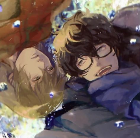 Shuake Official Art, Akeshu Matching Icons, Shuake Fanart, Shuake Matching, Persona Five, Ren Amamiya, Goro Akechi, Persona 5 Joker, Akira Kurusu