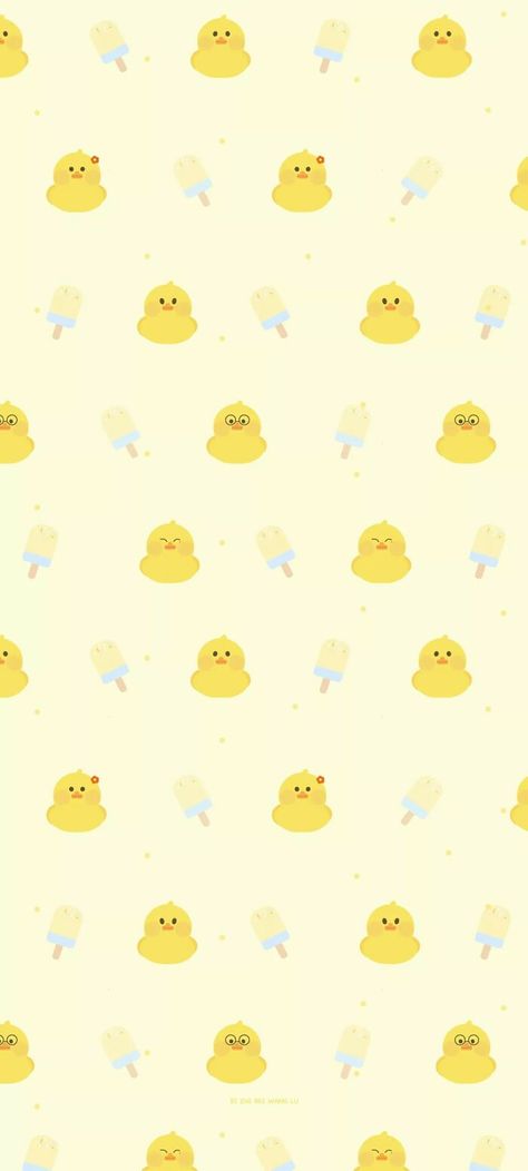 Wallpaper Iphone Duck Cute, Cute Yellow Duck Wallpaper, Cute Duck Wallpaper Iphone, Aesthetic Wallpaper Duck, Whatsapp Theme Wallpaper, Cute Chicken Wallpaper, Yellow Duck Wallpaper, Cute Yellow Wallpaper Aesthetic, Wallpaper Iphone Yellow Aesthetic