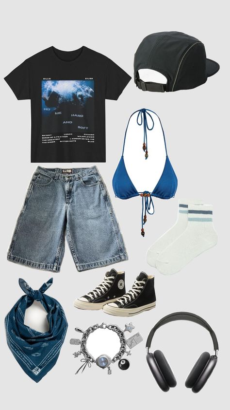 Billie eilish merch fitspo Billie Eilish Hmhas Outfits, Billie Eilish Outfits Aesthetic, Billie Eilish Style Aesthetic, Concert Outfit Billie Eilish, Billie Eilish Concert Fit Ideas, Billie Eilish Style Outfits, Billie Eilish Aesthetic Outfits, Billie Eilish Hit Me Hard And Soft Concert Outfit Ideas, Billie Outfits