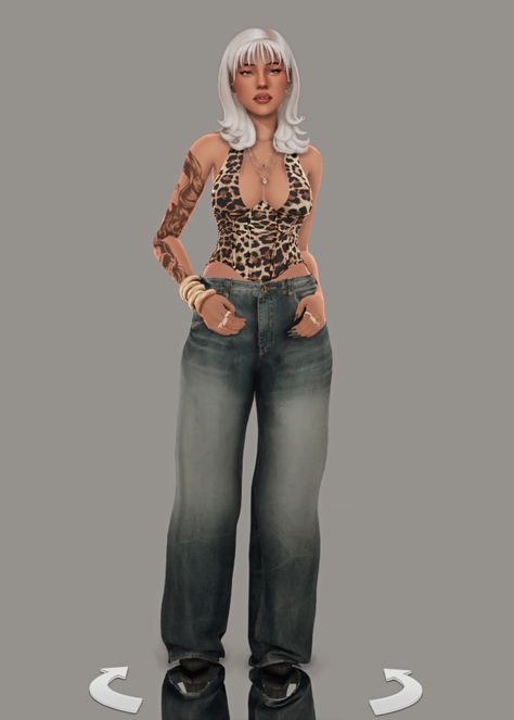 ela Sims4 Jeans Cc, Look Book Sims 4, Sims 4 Cc Look Book, Sims 4 Cc Low Rise Jeans, Sims 4 Bracelet Cc, Sims 4 Graphic Tees Cc, The Sims 4 Jeans, Cc Sims 4 Top, The Sims 4 Nails