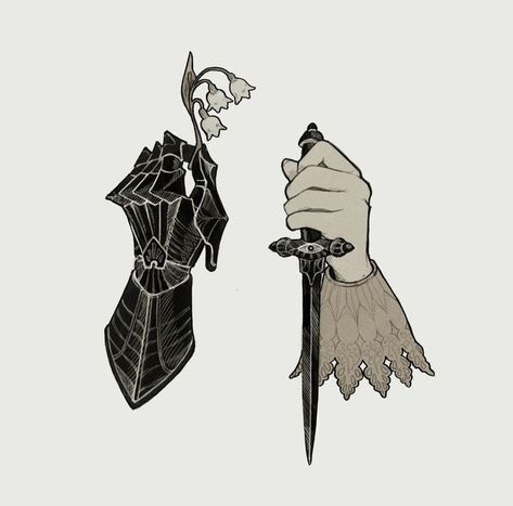 Knight Drawing Aesthetic, Shadowheart X Oc, Medevial Tattoos, Righteous Aesthetic, Bg3 Tattoo Ideas, Astarion Tattoo Idea, Baldurs Gate 3 Tattoo, Shadowheart Aesthetic, Good Omens Tattoo Ideas