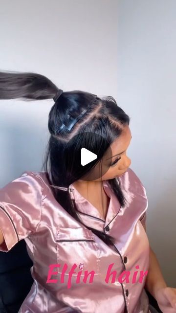 HD lace, 13x6 Half Lace Wig & Bundles on Instagram: "💨😮POV: “The easiest way to do genie ponytail! No glue, no quick-weave, no sew-ins just clip on with straight extensions~👌🏾

🛒Inbox me clip-ins details if order or search name “ELF5986” on our bio official website 
🤑Use Discount Code: “CM8”
👌🏾Pay later by Afterpay Klarna PayPal 
✈️24Hrs free worldwide shipping by DHL or FedEx 

——————————————————
🎀Get your dream hair with our customized wigs and extensions!
🦄Website: www.elfinhair.com
.
.
.
.
.
.
.
.
.
#rawhair #blackgirlhairstyles #satisfyingvideos 
#hairtutorial  #curlyhairstyles #hairstyles #naturalhair  #blackgirlmagic  #explorepage #clipins  #hairextensions  #protectivestyles  #hairjourney #curlyhair #trendinghair  #inspiration  #viral  #hairbundles #haircare #clipinhairext Half Up Hair With Clip In Extensions, Clipins Hairstyles, Braided Hair With Clip In Extensions, Cute Hairstyles With Clip In Extensions, Clip On Extensions Hairstyles, Deep Side Part Clip Ins, Half Up Half Down Wedding Hair With Extensions, Glue In Ponytail Weave, Clip In Extensions Hairstyles