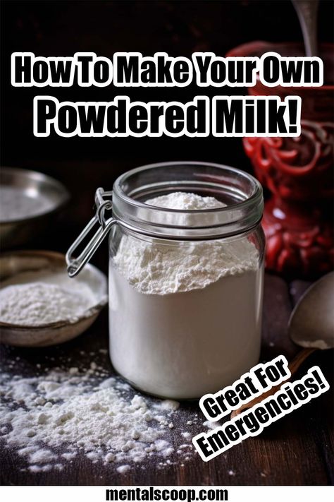 How To Make Your Own Powdered Milk! - Mental Scoop How To Make Dry Milk Powder, How To Make Buttermilk Powder, Homemade Powdered Milk, How To Make Powdered Milk, Dehydrating Milk, Powdered Milk Uses, Powdered Milk Recipes, Dehydrated Milk, Milk Powder Recipes