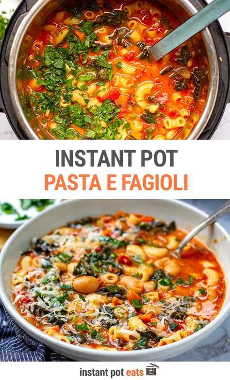 Fagioli Soup Instant Pot, Pasta Fazool, Italian Stew, Instant Pot Pasta, Pasta Fagioli Soup, Soup Instant Pot, Pasta E Fagioli Soup, Fagioli Soup, Vegetarian Instant Pot