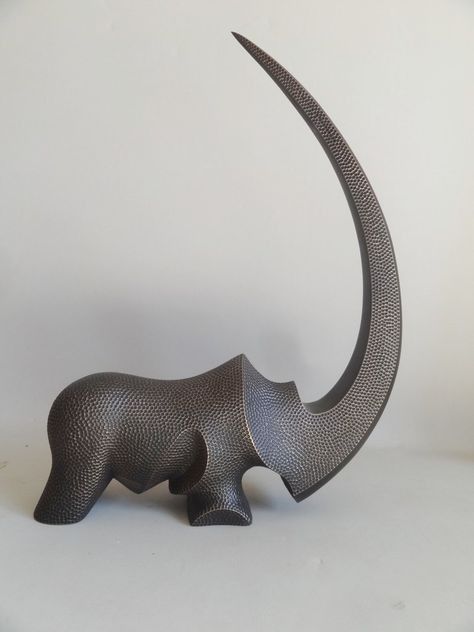 Sculpture Metal, Rhinos, Wood Working Gifts, Wood Carving Art, Modern Sculpture, Wooden Art, Sculptures & Statues, Abstract Sculpture, Animal Sculptures