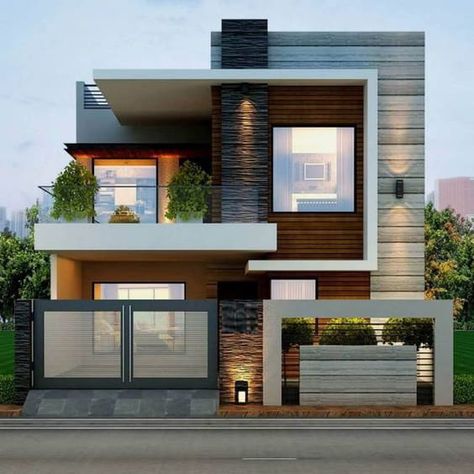 Home Designs Exterior, Beautiful Modern Homes, 2 Storey House Design, Small House Front Design, Small House Elevation, Two Story House, Small House Design Exterior, Best Modern House Design, Small House Elevation Design