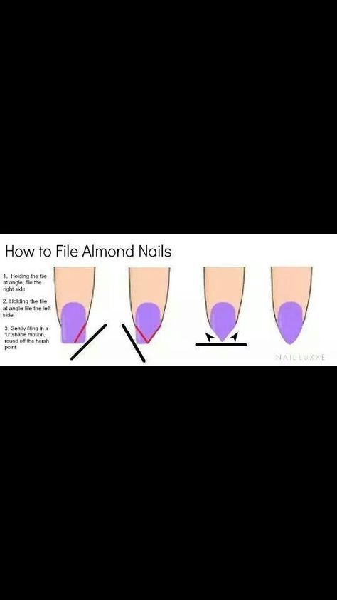 How To Shape Oval Nails Step By Step, How To Shape Almond Nails Step By Step, Almomd Nails, Nail Tech School, Acrylic Nails Almond Shape, Tech Education, Acrylic Nails At Home, Short Almond Nails, Nail Techniques