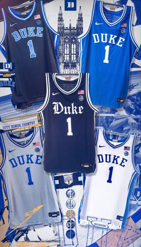 Basketball Kit, Nba Uniforms, Basketball Uniforms Design, Sports Design Ideas, Best Jersey, Sports Jersey Design, Girls Dresses Sewing, Basketball Design, Duke Basketball