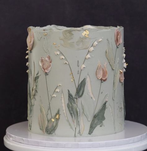 Lily Of The Valley Cake Design, Lily Of The Valley Birthday Cake, Lily Of The Valley Wedding Cake, Wedding Cake Tulips, Wedding Anniversary Drawing, Tulip Wedding Cake, Lily Of The Valley Cake, Anniversary Drawing, Tulip Cake