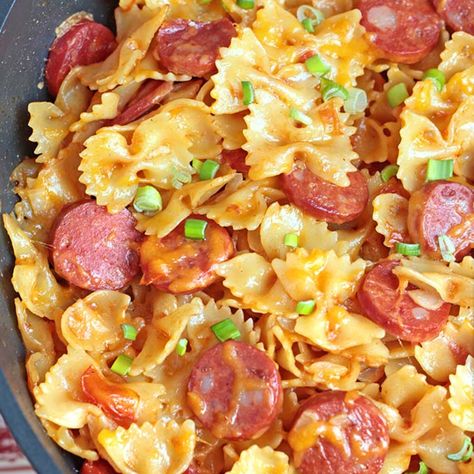 Kielbasa And Pasta Recipes, Kielbasa And Pasta, Lactaid Milk, One Pot Kielbasa, Kielbasa Pasta Recipes, Kielbasa Sausage Recipes, Pasta One Pot, Kielbasa Pasta, Smoked Sausage Pasta