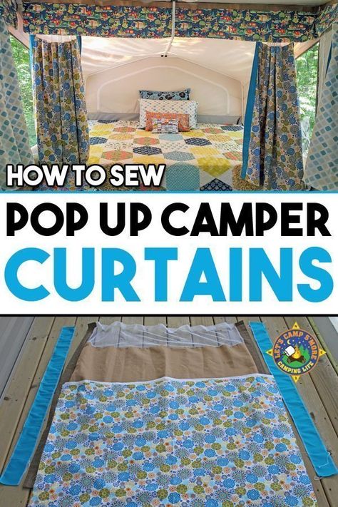 Pop Up Camper Accessories, Tent Trailer Remodel, Curtains Sewing, Rv Cleaning, Pop Up Campers, Pop Up Camper Trailer, Popup Camper Remodel, Pop Up Tent Trailer, Camper Curtains