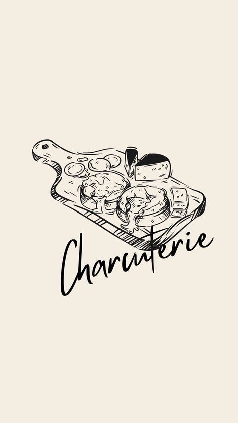 Cheese Board Drawing, Charcuterie Board Doodle, Charcuterie Drawing, Charcuterie Board Drawing, Charcuterie Illustration, Charcuterie House, Charcuterie Logo, Ideas Negocios, Sister Tat