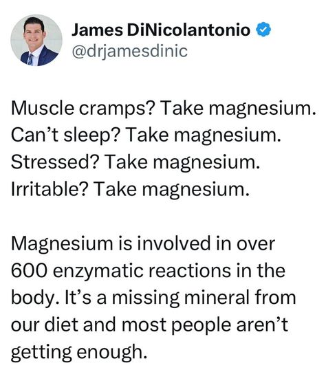 Dr. James DiNicolantonio (@drjamesdinic) • Instagram photos and videos Dr James Dinicolantonio, James Dinicolantonio, Dr Hyman, Muscle Cramps, Cant Sleep, Health Info, Health And Safety, Fitness Diet, Beauty Health