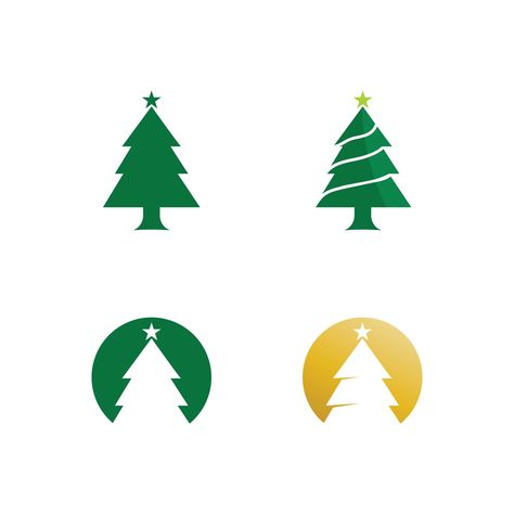 Christmas Tree Logo Design, Pine Logo, Snow Logo, Christmas Tree Icon, Trees Logo, Christmas Tree Logo, Tree Logo Design, Merry Christmas Vector, Tree Icon