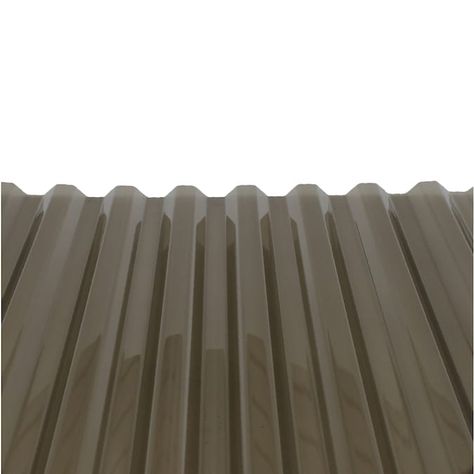 Tuftex PolyCarb 2.16-ft x 8-ft Corrugated Gray Polycarbonate Plastic Roof Panel in the Roof Panels department at Lowes.com Corrugated Polycarbonate, Corrugated Plastic Roofing, Under Deck Ceiling, Plastic Roofing, Polycarbonate Roof Panels, Polycarbonate Roof, Corrugated Roofing, Under Decks, Polycarbonate Panels