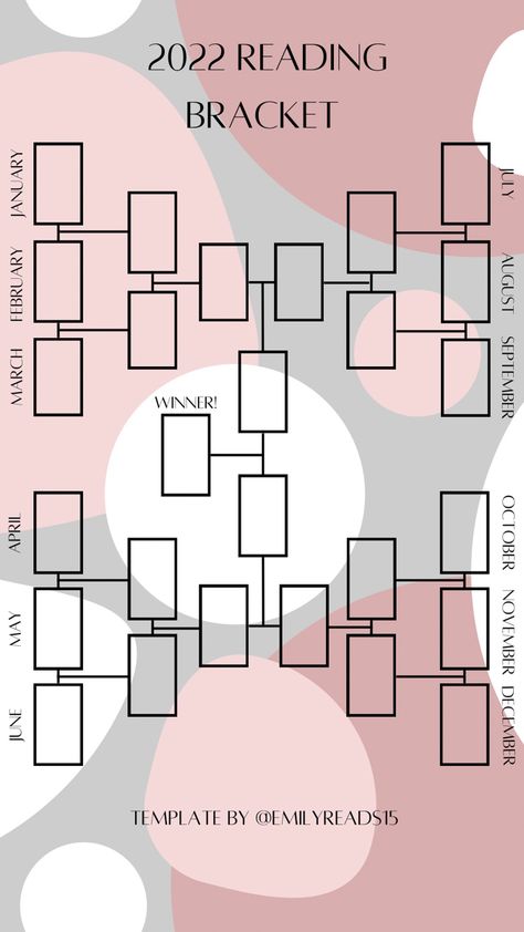 Reading Bracket, Book Bracket, Tracking Reading, Book Review Journal, Book Review Template, Book Reading Journal, Digital Reading, Book Challenge, Bookish Things